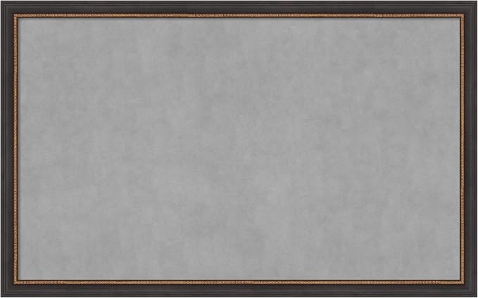 Amanti Art Black Framed Magnetic Board 27x43 Large Vision Board by AmantiArt