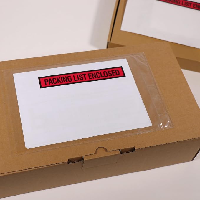 iMailer - 10 Pack 7.5x5.5 inches Packing List Enclosed Envelopes - Image 4