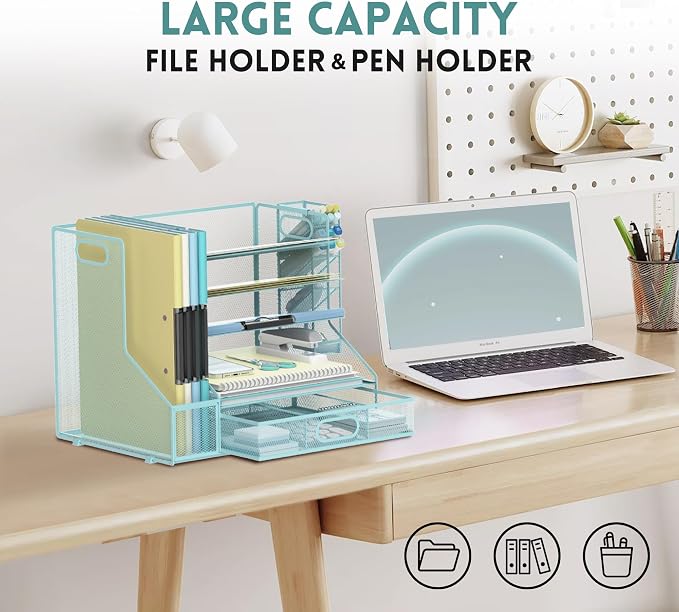 DALTACK Mesh Desk Organizer, 5-Tier Paper Letter Tray - Image 2
