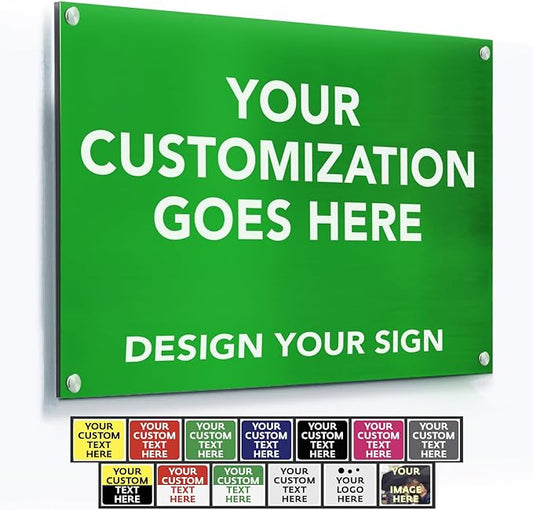 Custom Metal Business Signs, Personalized Aluminum Signs by SpeedyOrders