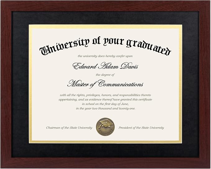 upsimples 11x14 Diploma Frame Certificate Degree Document Frame by upsimples