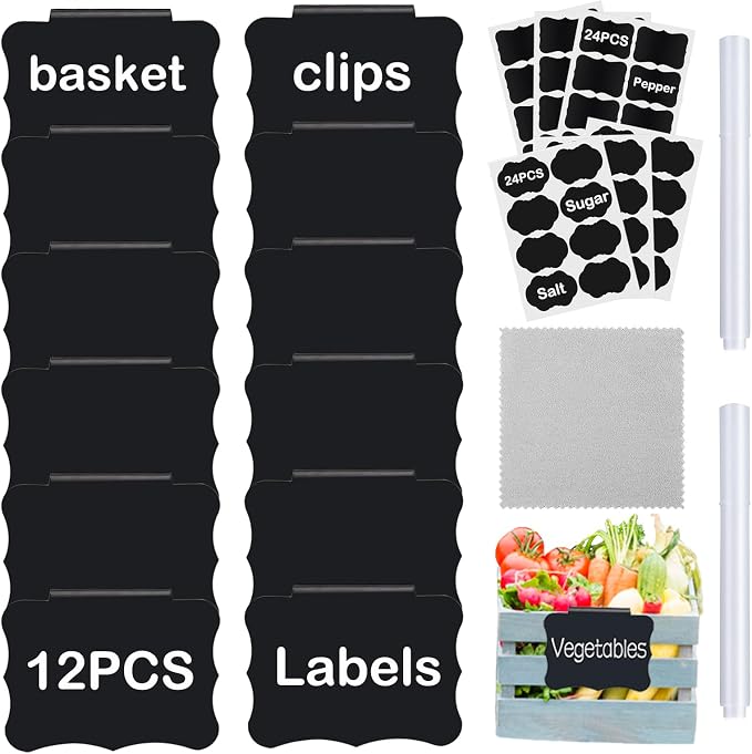 Clip-On Chalkboard Labels by badigo