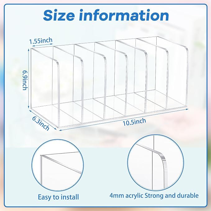 Suzile Clear Acrylic Magazine File Holder - Image 2