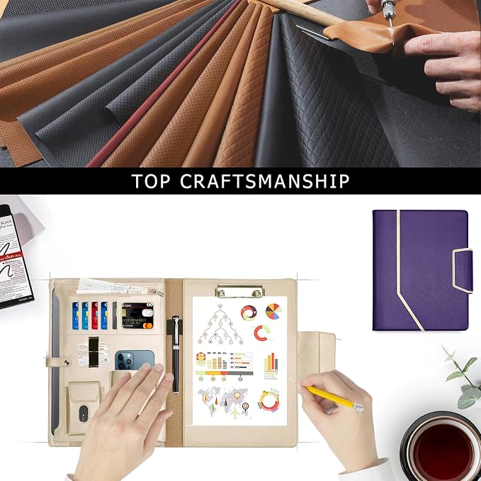 Toplive Purple Business Padfolio - Image 7