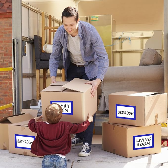 6 x 4 inch Large Moving Labels for Boxes, Blank Moving Boxes Labels Stickers - Image 4