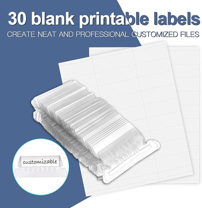 HERKKA Hanging File Folders, 30 Pack Reinforced Letter Size Hanging Folders - Image 5