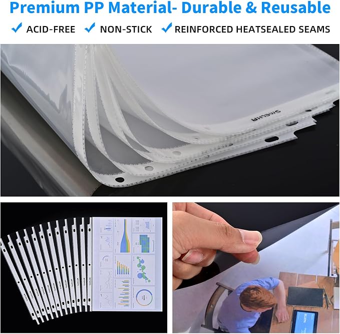 Sheet Protectors 500 Page, Page Protector 8.5" x 11" ，Upgraded Clear Plastic - Image 7