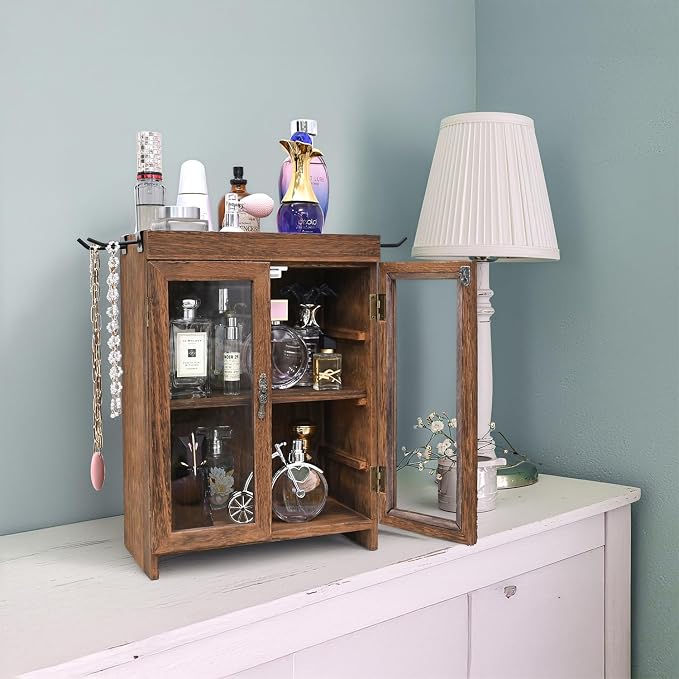 Ikee Design Small Wooden Countertop Storage Cabinet - Image 6
