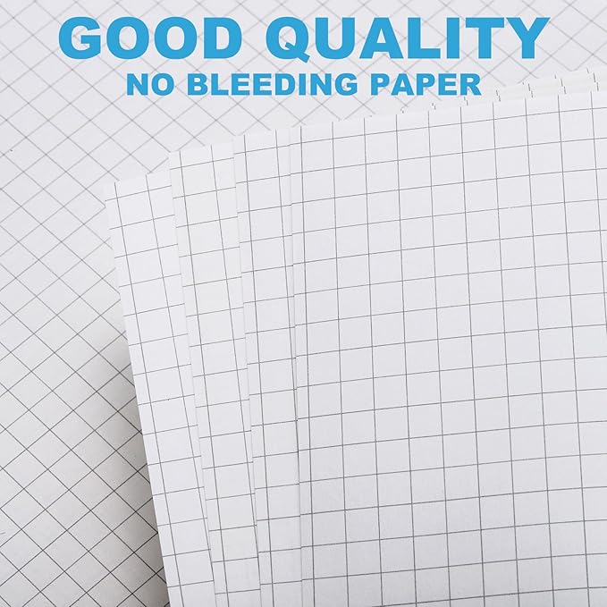 PATIKIL Grid Refill Paper 9-Ring Binder Loose Leaf Planner Filler Paper Planner Inserts, 160 Sheets/320 Pages, Lined-DeskLoop Office