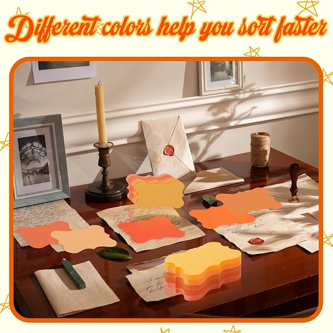 150 Pack Orange Blank Index Cards Study Flash Cards Colored Cardstock 3 x 5 - Image 7