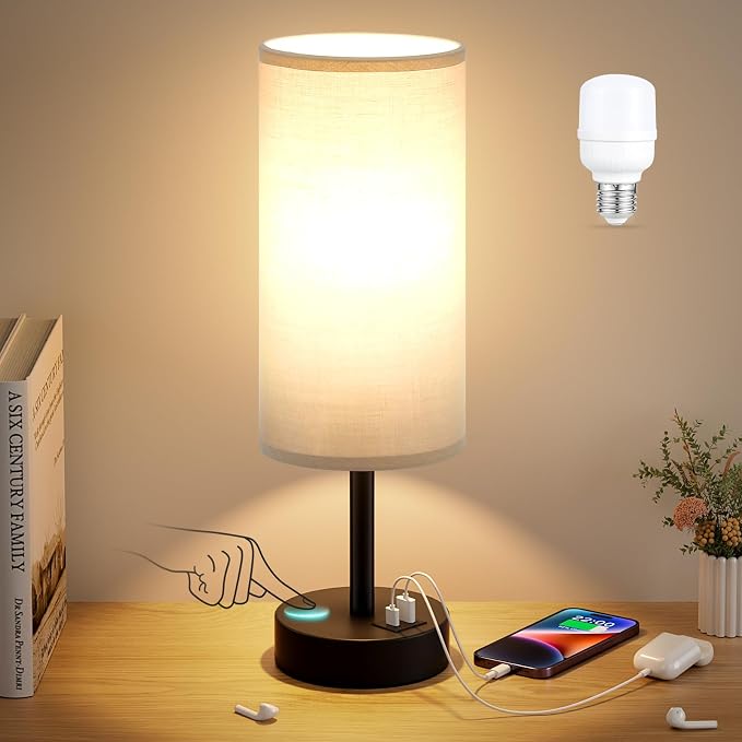 Dicoool Grey Touch Bedside Lamp - Image 7