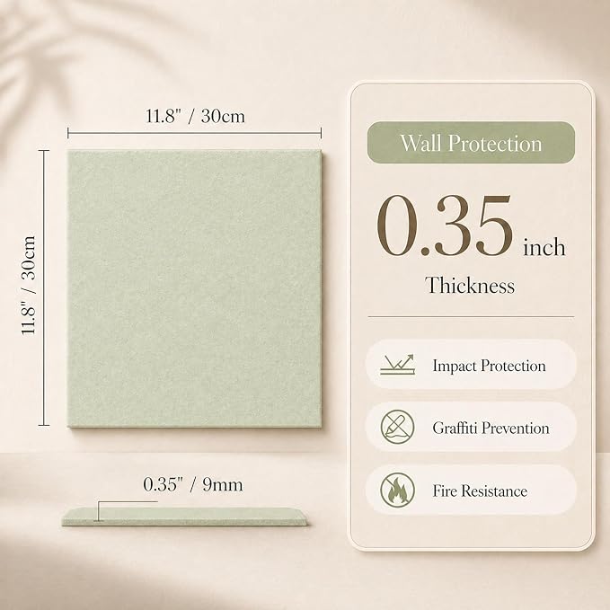 Felt Bulletin Board Tiles, Cork Board Alternative, 48 x 36 in | 0.35 in modular - Image 2