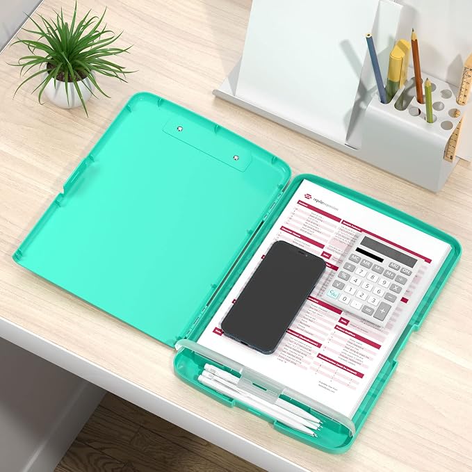 Rimilak Clipboard with Storage, 8.5 x 11'' High Capacity Clip Board, - Image 7