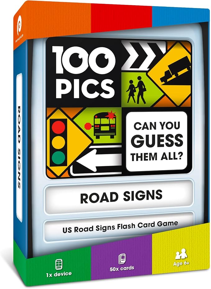 100 PICS US Road Signs Travel Game by PoptacularGames