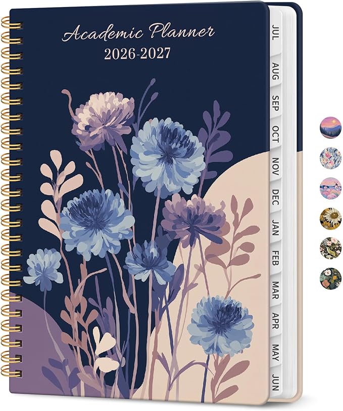 Planner 2026-2027, Academic Year Monthly and Weekly Calendar Planner, Jul 2026 by Taja