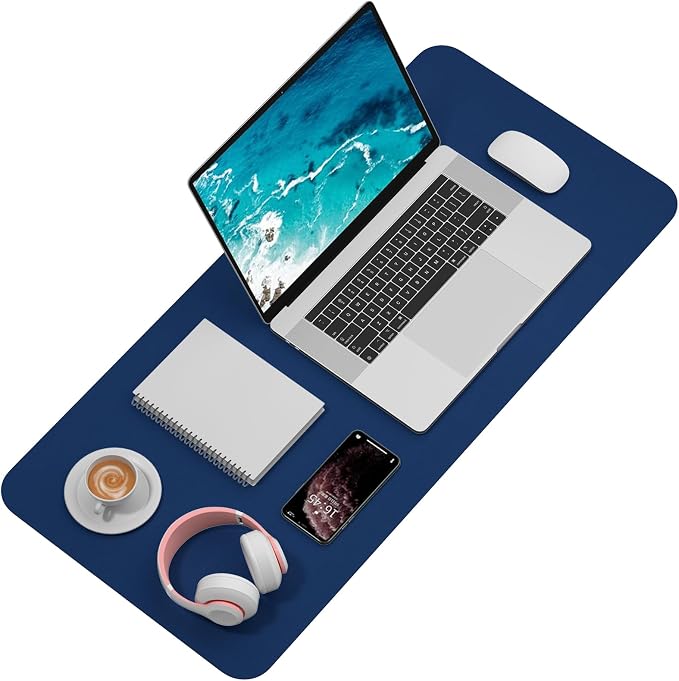 Hsurbtra Desk Pad, 35.5" x 17" PU Leather Desk Mat, XXL Extended Mouse Pad - Image 2