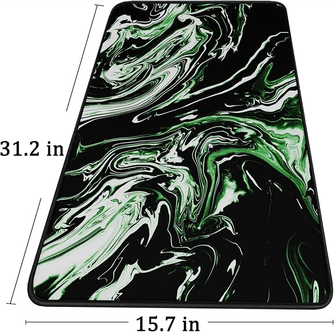 Large Extended Mouse Pad with Stitched Edges, Durable Non-Slip Natural Rubber - Image 6