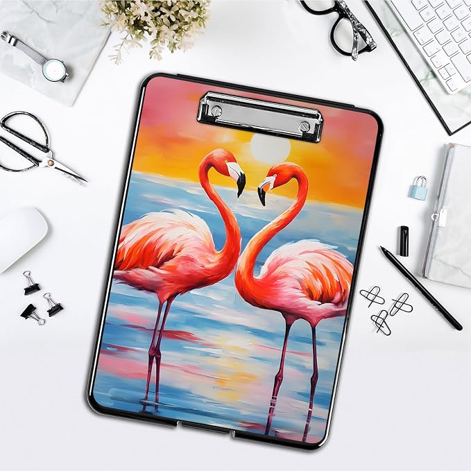 Clipboard with Storage, Office Supplies Nursing Clipboards Folder with Pen - Image 4