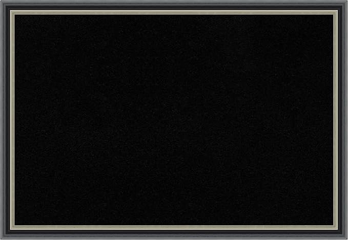 Amanti Art Black Cork Board for Wall, 27x39 Vision Board with Black Wood Frame, Large Corkboard Office Decor for Home Organization, Modern Corkboard Pinboard to Display Items for Home Organization in-DeskLoop Office