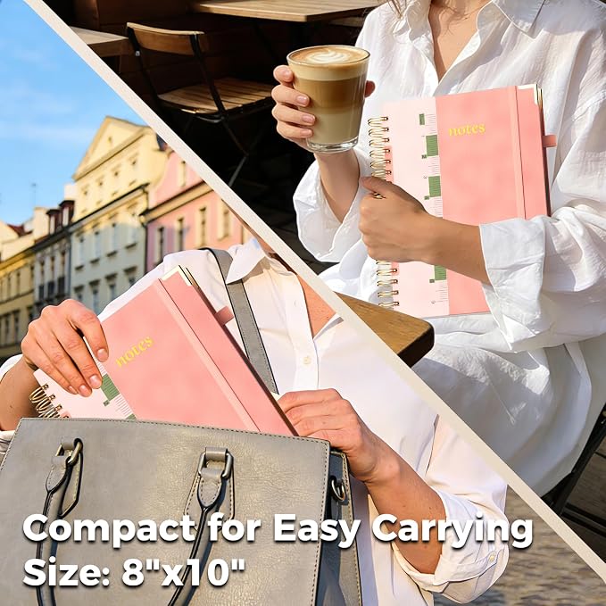B5 Hardcover Spiral Notebook, 5 Subject Notebook 300 Pages, Large Lined Journal - Image 8