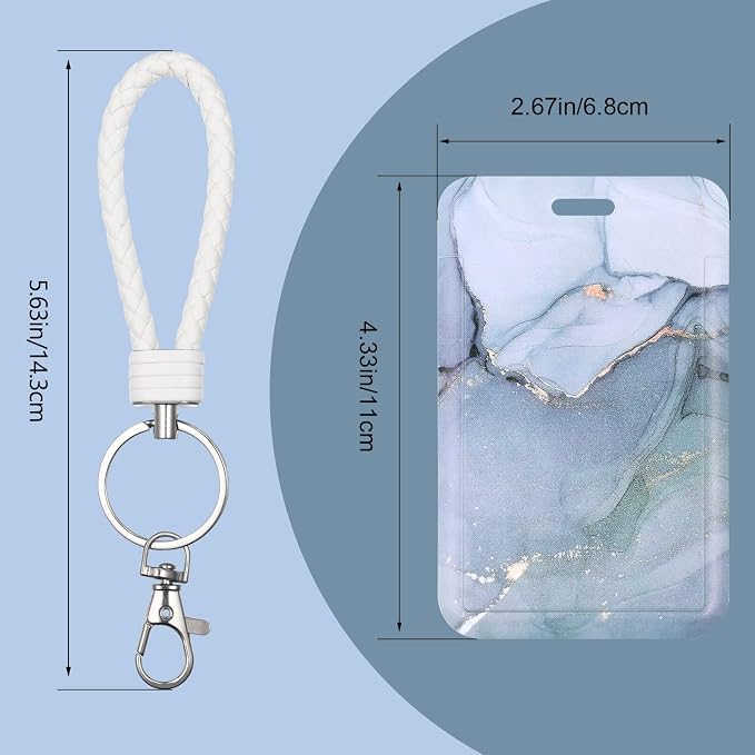 ID Card Badge Holder Key Chain - Image 2