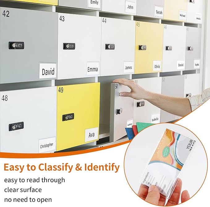 44 Pack Adhesive Pockets, Bin Labels - Image 3