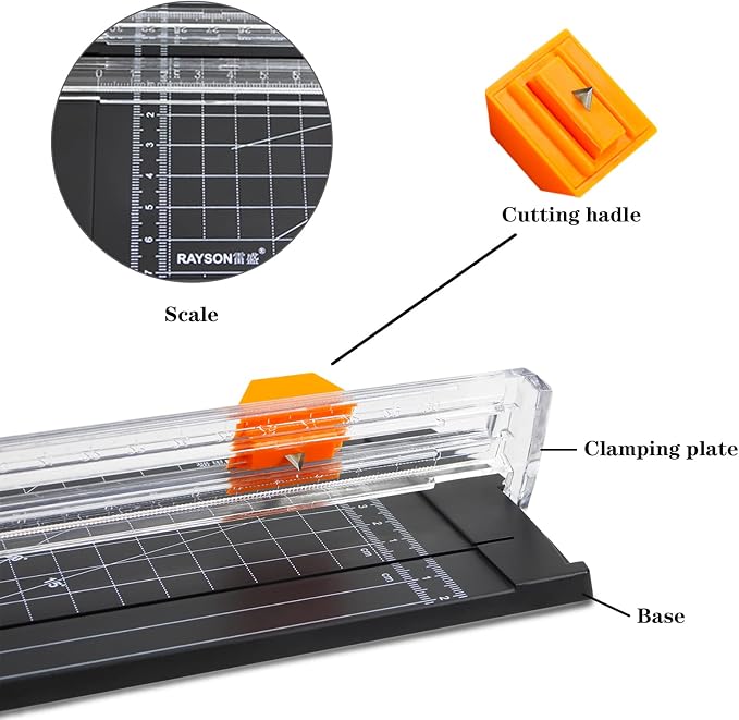 Rayson RC4000BK Paper Cutter Trimmer, A4 Size Paper Cutter - Image 2
