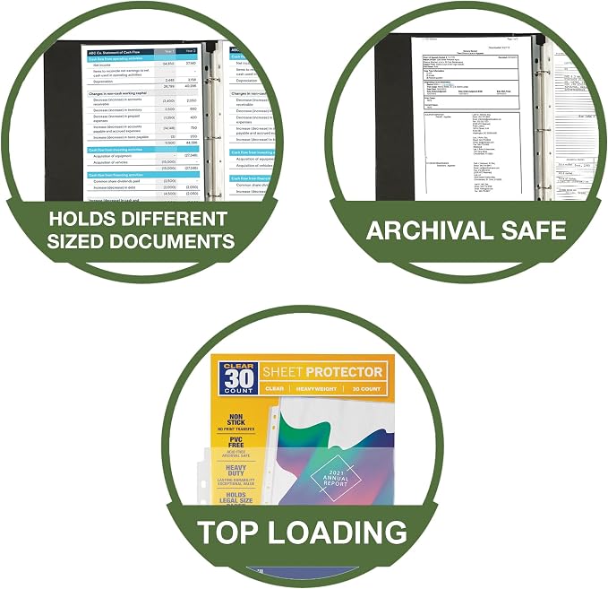 Samsill Sheet Protectors, 8.5 x 14 Inch Document Protectors - Image 3