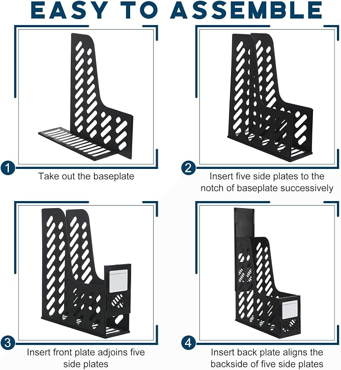 Glenmal 12 Pack Magazine Organizers Binder Organizer - Image 3