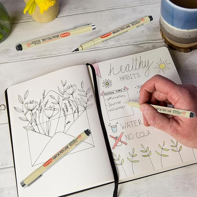 Micro Fineliner Set – 3 size Archival Ink pens for Technical Drawing, Anime & Sketching – Artists, Architects & Illustrators-DeskLoop Office