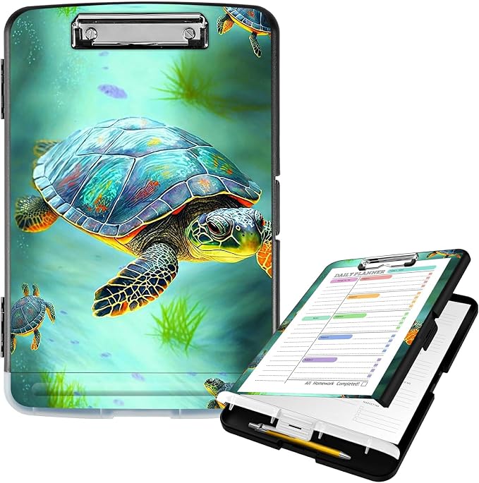 Clipboard with Storage High Capacity Plastic Nursing Clipboards with Pen Holder by Unknown