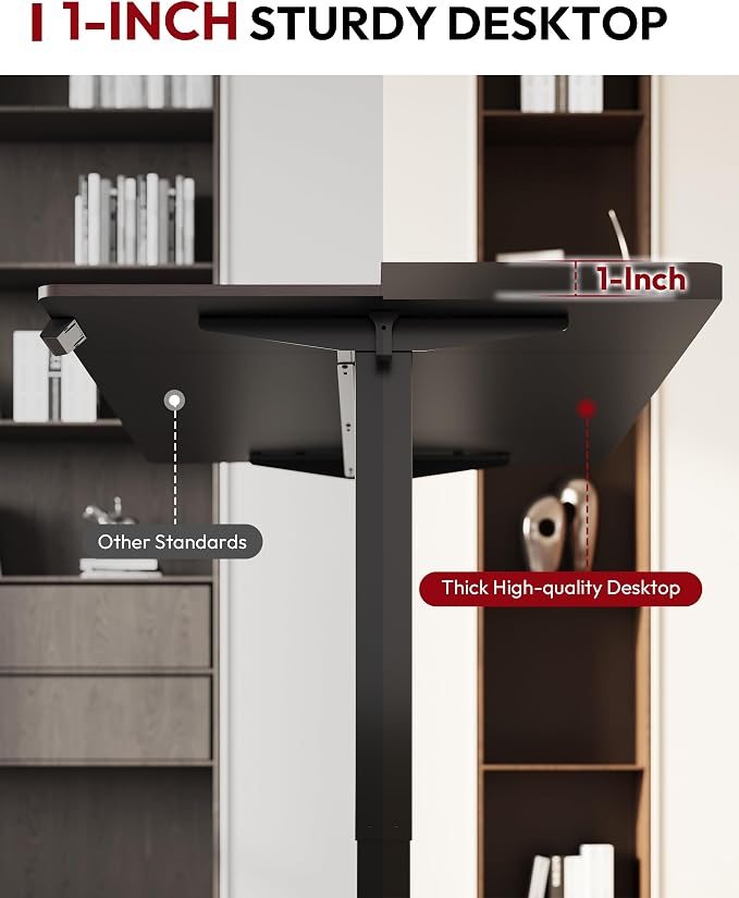 SANODESK Electric Standing Desk 55 x 28 Inches Whole-Piece Desktop Height - Image 7