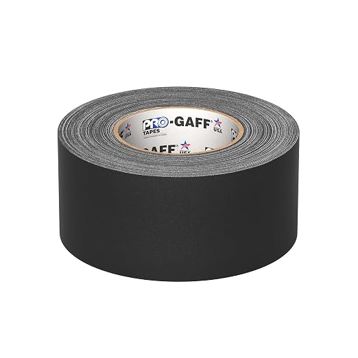 3" Pro Gaff Gaffers Tape 55 yards length black matte. Premium Heavy-Duty - Image 3
