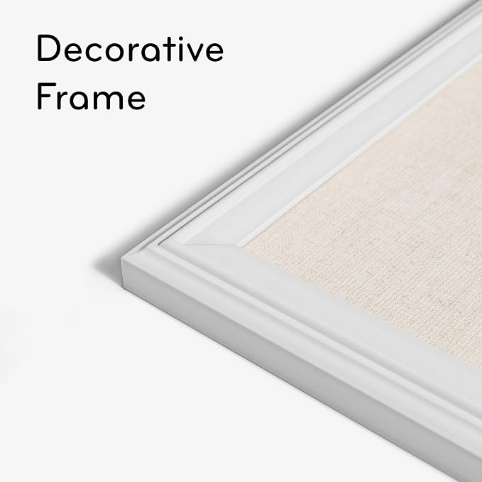 U Brands Farmhouse Linen Bulletin Board, Industrial Grade Pinning Surface - Image 3