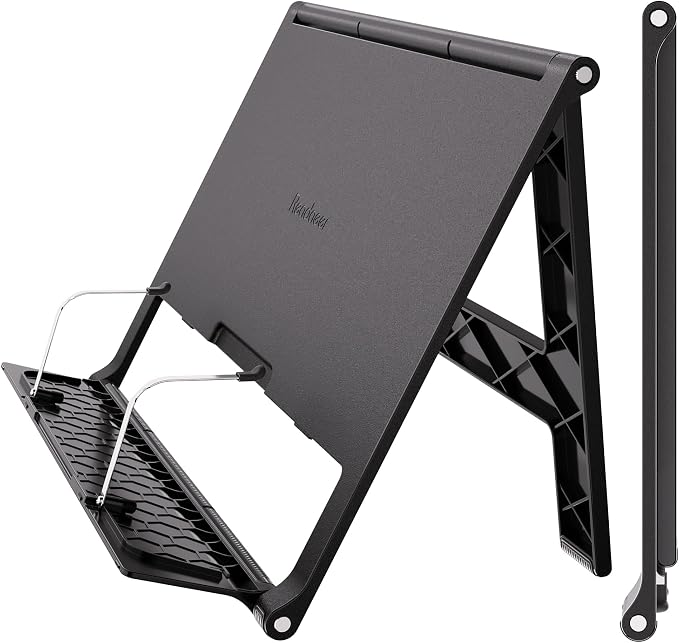 Readaeer Portable Book Stand Free Angle Adjustable Book Holder by Reodoeer