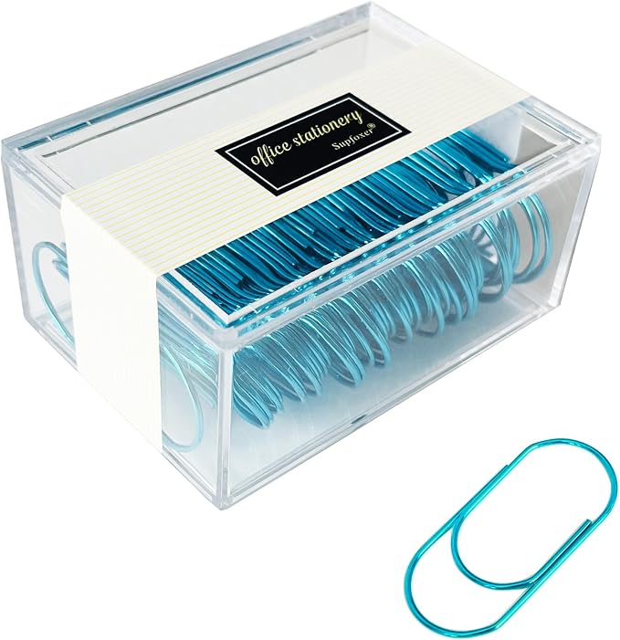 Blue Large Paper Clips by Supfoxer