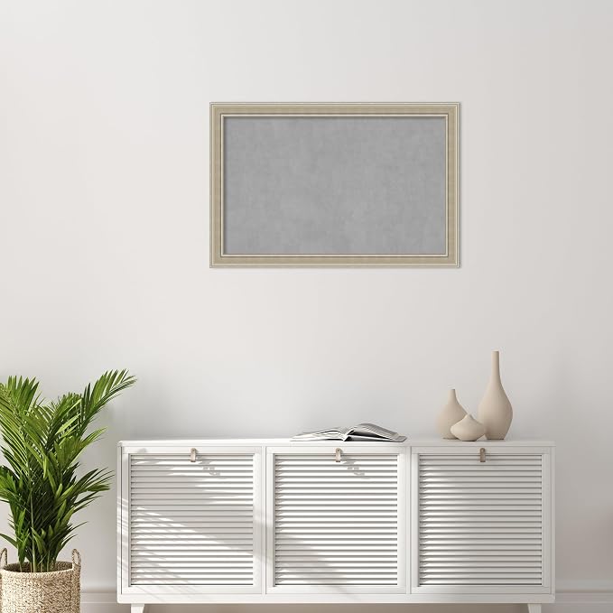 Amanti Art Silver Framed Magnetic Board 24x36 Large Vision Board - Image 6