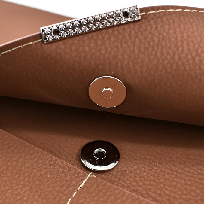 VANRA File Folder Document Holder Organizer Waterproof Portfolio Leather Folder - Image 3