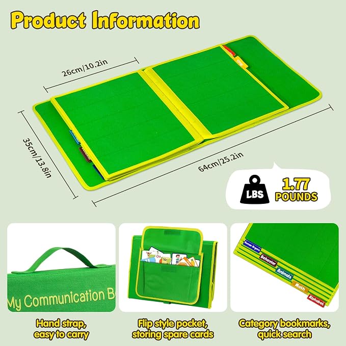 Pecs Communication Book for Nonverbal & Autism Kids, Visual Board - Image 3