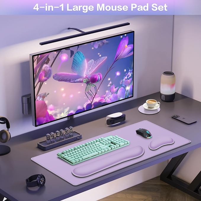 Desk Mat Purple, Large Gaming Mouse Pad - Image 6