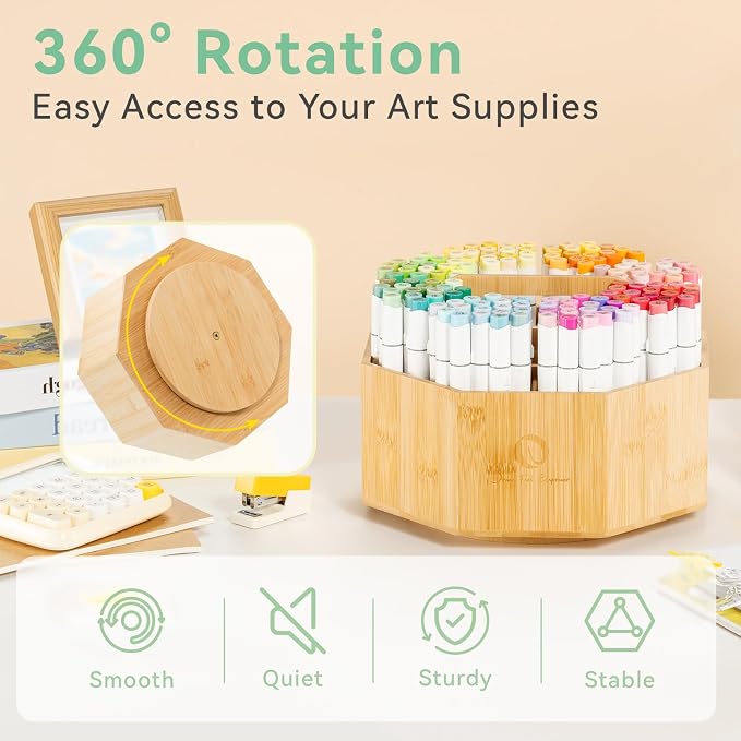 Ohuhu Rotating Marker Organizer - Image 5