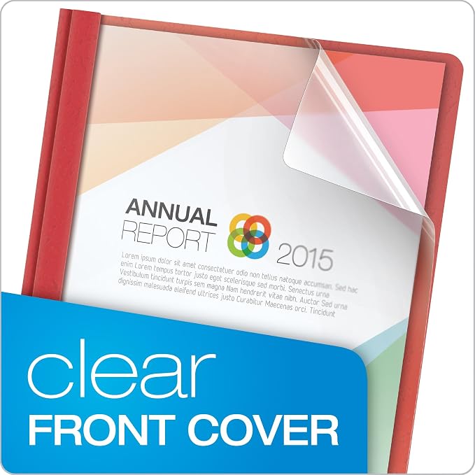 Oxford Clear Front Report Covers, Resume Cover, Presentation Cover, Letter Size - Image 2