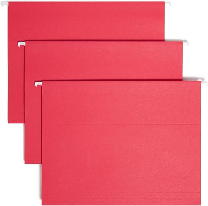 Smead Standard Hanging File Folders, 1/5-Cut Adjustable Tabs, Letter Size by SMEAD