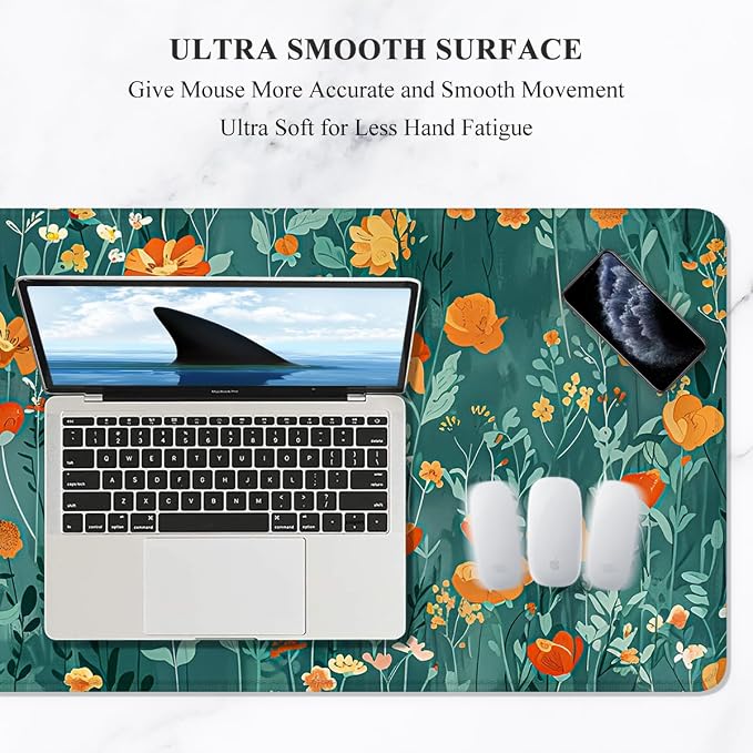 Auhoahsil Desk Mat, Ultra Large Mouse Pad, XXL Gaming Mousepad, Pretty Desk Pad - Image 3