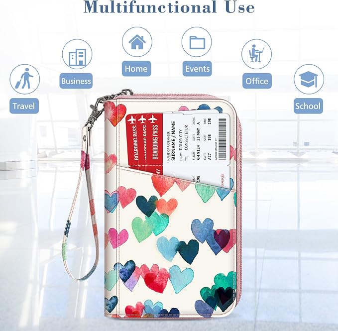 Fintie Family Passport Holder Wallet, RFID Blocking Travel Document Organizer - Image 7