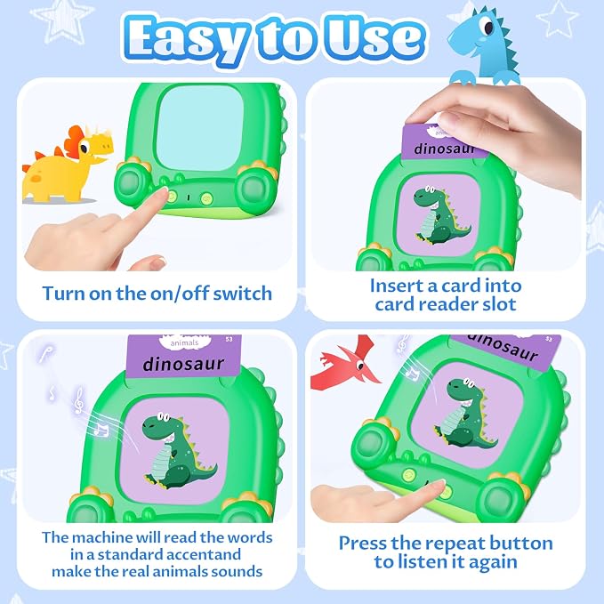 MindPal Talking Flash Cards for Toddler, Kids Learning Toys, Children's Sensory - Image 5