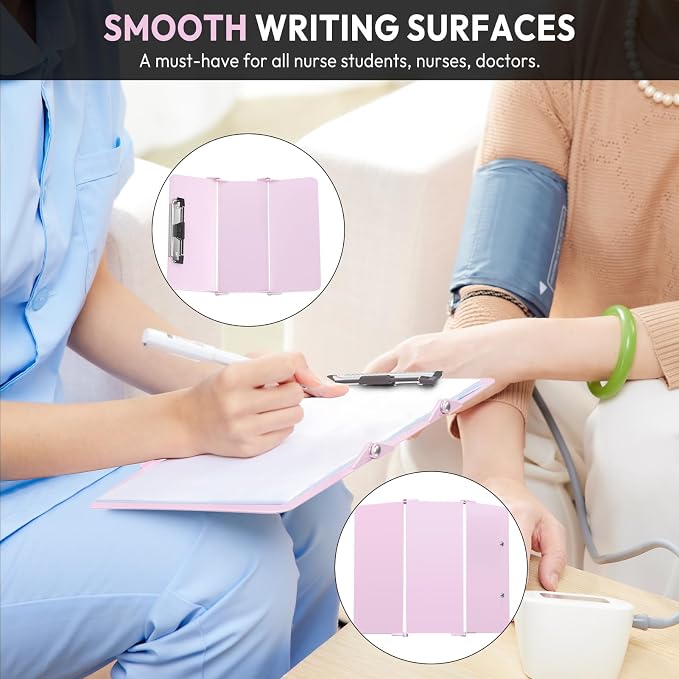 Nursing Clipboard Foldable Without Edition Cheat Charts, 3 Layers Aluminum - Image 4