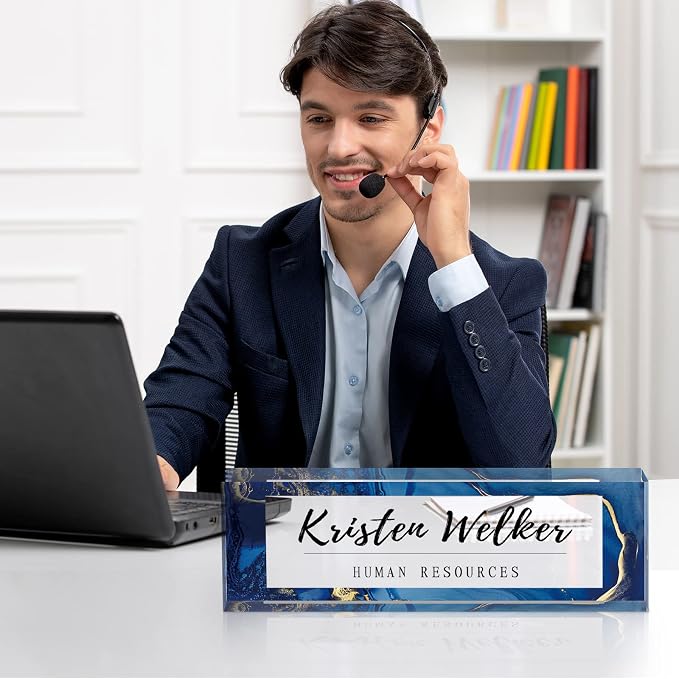 Gowelly Office Desk Name Plate Personalized |Custom Name Plates - Image 3