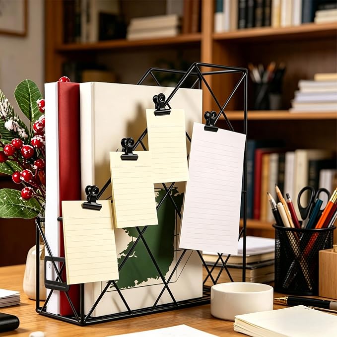 60 Pcs Metal Bulldog Clips, Mini Metal Hinge Clip Tiny Bull Binder Paper Clamp - Image 5