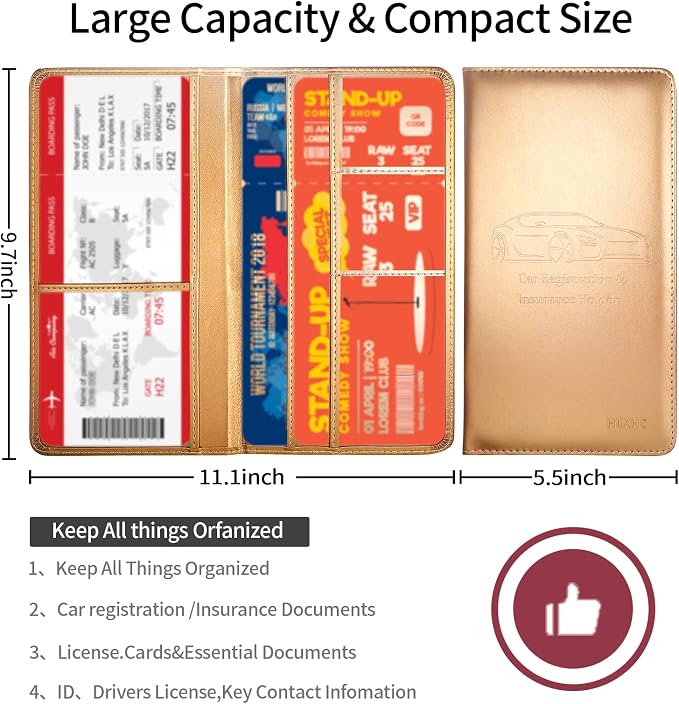 Car Registration and Insurance Card Holder - Image 3